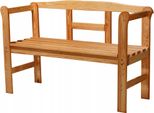 Panca Da Giardino Kadax Con Schienale In Legno Park 119 Cm Terrazza Giardino Tik