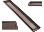 Kadax Portavaso 53,5 Cm, Vassoio Per Vasi Da Fiori, Rettangolare, Moka, Plastica