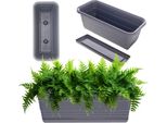 Kadax Vaso Da Balcone 40Cm + Supporto Antracite