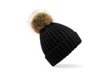 Beechfield - Berretto A Maglia Grossa BC4994 (Taglia Unica) (Nero)