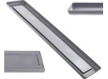Portavaso Kadax 53,5 Cm, Vassoio Rettangolare, Antracite, Plastica