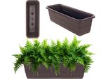 Vaso Da Balcone Kadax 50 Cm Moka
