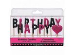 Amscan - Scegli Le Candele "Fabulous"", Happy Birthday 14-Pack - Cera SG24424 (Taglia Unica) (Nero/Rosa)"