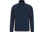 Mountain Warehouse - Top In Pile "Ashbourne Ii"" Con Mezza Zip Da Uomo MW1539 (3XL) (Blu Navy)"