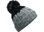 Beechfield Unisex Adulto Apres Beanie RW7276 (Taglia Unica) (Grigio Chiaro/Nero)