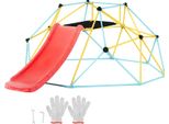Cupola Per Arrampicata Vevor, Struttura Geometrica Per Arrampicata Da 2,44 M Con Scivolo, Per Bambini Da 3 A 9 Anni, Struttura Per Arrampicata Con Portata Di 272 Kg, Con Maniglia Per L'arrampicata, Attrezzatura Da Gioco Per Interni/Esterni Ideale Per Il Giardino Di Casa