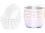 100 Pirottini Per Muffin Stampi Per Cioccolato Carta Da Forno Teglia Da Forno Accessori Per La Casa, Colore: Bianco