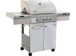 Gasgrill aus Stahl 3 Brenner + 1 Seitenbrenner Florida