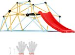 Succebuy 8FT Cupola Di Arrampicata, Cupola Geometrica Con Scivolo, Supporta 600 Libbre. Adatto Per Bambini Da 3 A 9 Anni, Facile Da Montare. Ottimo Attrezzo Da Gioco Per Interni Ed Esterni Per Bambini.