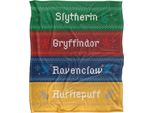 Harry Potter - Coperta, Case Di Hogwarts, Design Natalizio TV18915 (Taglia Unica) (Colorato)