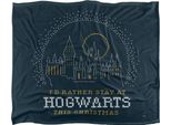 Harry Potter - Coperta "Vorrei Restare A Hogwarts"", Design Natalizio TV18921 (Taglia Unica) (Colorato)"