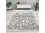 Tappeto Orientale In Lana Vintage, Morbido E Di Facile Manutenzione, Elegante E Senza Tempo Per Il Soggiorno E La Camera Da Letto In Grigio Dimensioni - 140 X 200 Cm