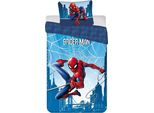 Biancheria Da Letto In Cotone Spiderman, 140X200 Cm E 50X70 Cm