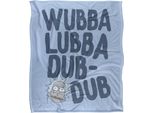 Rick And Morty - Coperta "Wubba Lubba Dub Dub"" TV18929 (Taglia Unica) (Colorato)"