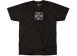 Maglietta West Coast Choppers Herren Wcc Parts Tee Nero/Bianco Schwarz Xxl