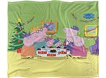Peppa Pig - Coperta "Peppa Pig Coperta, Cena Di Natale"" TV18980 (Taglia Unica) (Bianco)"