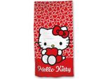 Hello Kitty Badetuch Rot Poliestere 70 X 140 Cm