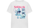 Lilo & Stitch - Maglietta "100 Kisses"" Da Donna TV19834 (M) (Bianco)"