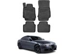 2015-2025 Alfa Romeo Giulia FußMatten Tpe Schwarz 4 Tlg