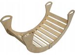 Sdraio A Dondolo Montessori In Legno Per Bambini, Laccato Massiccio, Grande, Pieghevole, Pl