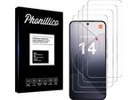 Vetro Temperato Per Xiaomi 14 [4 Pezzi] Pellicola Protettiva Dello Schermo Antigraffio Vetro Resistente Phonillico®