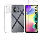 Custodia Per Xiaomi Redmi 11A Con 2 Protezioni In Vetro Temperato Phonillico®