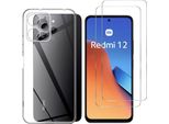 Custodia Per Xiaomi Redmi 12 4G Con 2 Protezioni In Vetro Temperato Phonillico®