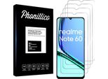 Vetro Temperato Per Realme Note 60 [4 Pezzi] Pellicola Protettiva Dello Schermo Antigraffio Vetro Resistente Phonillico®