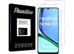 Vetro Temperato Per Realme Note 60 [2 Pezzi] Pellicola Protettiva Dello Schermo Antigraffio Vetro Resistente Phonillico®