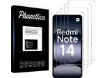 Vetro Temperato Per Xiaomi Redmi Note 14 [4 Pezzi] Pellicola Protettiva Antigraffio Resistente Phonillico®