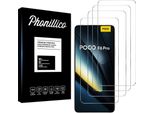 Vetro Temperato Per Xiaomi Poco F6 Pro 5G [4 Pezzi] Pellicola Protettiva Dello Schermo Antigraffio Vetro Resistente Phonillico