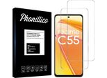 Vetro Temperato Per Realme C55 4G [2 Pezzi] Pellicola Protettiva Dello Schermo Antigraffio Vetro Resistente Phonillico®