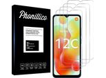 Vetro Temperato Per Xiaomi Redmi 12C [4 Pezzi] Pellicola Protettiva Dello Schermo Antigraffio Resistente Al Vetro Phonillico®