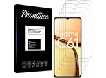 Vetro Temperato Per Realme C61 [4 Pezzi] Pellicola Protettiva Dello Schermo Antigraffio Vetro Resistente Phonillico®