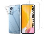 Custodia Per Xiaomi 12 Lite Con 2 Protezioni In Vetro Temperato Phonillico®