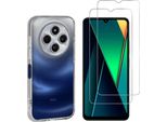 Custodia Per Xiaomi Poco C75 Con 2 Protezioni In Vetro Temperato Per Lo Schermo Phonillico