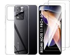 Custodia Per Xiaomi Redmi Note 11 Pro+ 5G - Redmi Note 11 Pro Plus 5G Con 2 Protezioni In Vetro Temperato Phonillico®