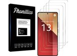 Vetro Temperato Per Xiaomi Redmi Note 13 Pro 4G [4 Pezzi] Pellicola Protettiva Antigraffio Resistente Phonillico®