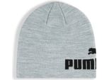 Puma Beanie Berretto Ess Mid Crown Cuffless Beanie Light Gray Heather - Puma Black Grigio Cadetto