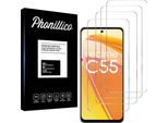 Vetro Temperato Per Realme C55 4G [4 Pezzi] Pellicola Protettiva Dello Schermo Antigraffio Resistente Al Vetro Phonillico®