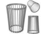 Portafiori Bifacciale Kadax 54 Cm Platino