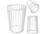 Kadax Portafiori Bifacciale 40 Cm Bianco