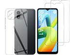 Custodia Per Xiaomi Redmi A1 Con 2 Protezioni In Vetro Temperato Phonillico®