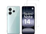 Custodia Per Xiaomi Redmi Note 14 5G Con 2 Protezioni In Vetro Temperato Phonillico®
