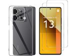 Custodia Per Xiaomi Redmi Note 13 5G Con 2 Protezioni In Vetro Temperato Phonillico®