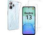 Custodia Per Xiaomi Redmi 13 Con 2 Protezioni In Vetro Temperato Phonillico®