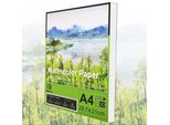 Eseng® Premium Carta Per Acquerello Din A4, 100% Cotone - 30X Fogli - 300GSM - Bianco, Blocco Per Acquerello, Blocco Per Pittura Carta Per Acquerello, Disegno, Pittura