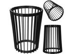 Kadax Portafiori Bifacciale 40 Cm Nero