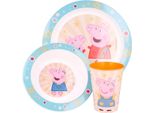 Set Da Colazione Peppa Pig 2 Piatti E 1 Tazza Per Bambini Con Design Peppa Pig