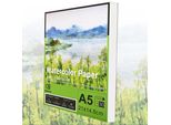 Eseng® Premium Carta Per Acquerello Din A5, 100% Cotone - 30X Fogli - 300GSM - Bianco, Blocco Per Acquerello, Blocco Per Pittura Carta Per Acquerello, Disegno, Pittura